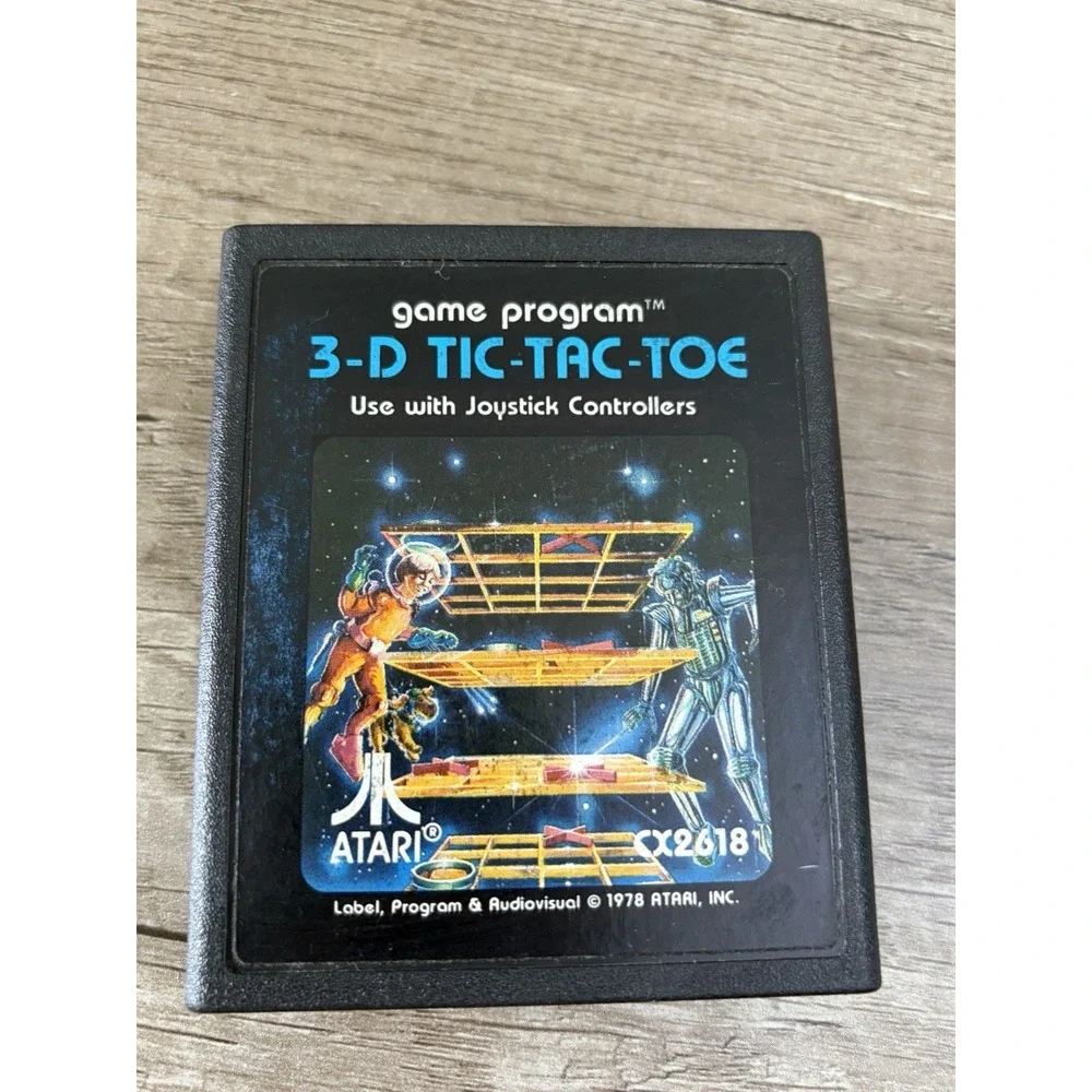 Atari 2600 3-D Tic-Tac-Toe Game Cartridge Only Video Game